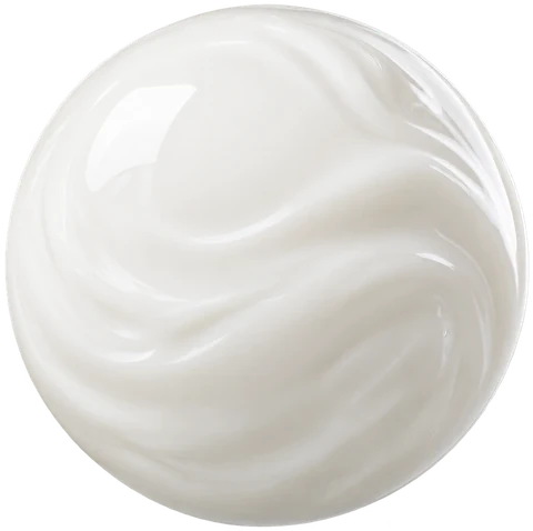 A sphere of fresh milk